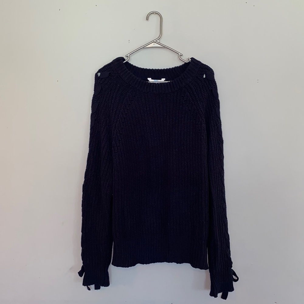 Navy Blue Knitted Sweater